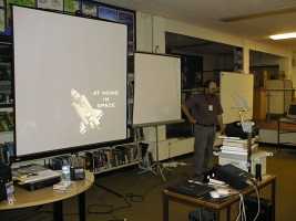 David Shayler presenting 'At Home in Space'